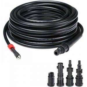 D&eacute;boucheur de canalisation Tuyau pour nettoyeur haute pression Tuyau d&eacute;boucheur flexible noir Nettoyage de canalisations 20m