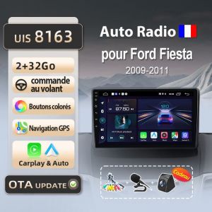 litillbuly autoradio 2Go 32Go WIFI pour Ford fiesta 2008-2013 accessoire autoradio android voiture carplay GPS