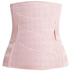 Ceinture de maintien post-partum pour la r&eacute;cup&eacute;ration apr&egrave;s c&eacute;sarienne - Ceinture de soutien abdominale/taille/pelvienne (Rose - L)