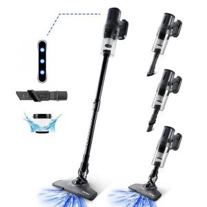 Vortex - Aspirateur Balai 2en1 Sans Fil - 140w - Autonomie(40min) - Filtre Hepa - Fourni Avec Support Mural