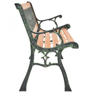 RemiseMobilier terrasse/ Banc de jardin - CHILL - 116 cm Fonte et bois massif de sapin JILIMAISON2025 9811934