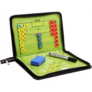 Tableau Tactique Football - Entra&icirc;neur - Magn&eacute;tique - Portable - Stylo Aimants - Strat&eacute;gie