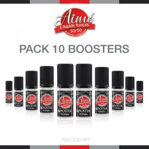 Pack 10 E-liquides Boosters De Nicotine Aimé 50-50