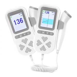 Moniteur Fœtal Détecteur de rythme cardiaque domestique pour femmes enceintes - Doppler 30 MHz - Écran LCD - Pas de rayonnement