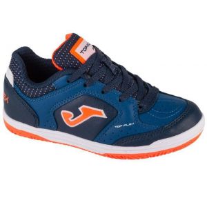 Chaussures de foot en salle pour un gar&ccedil;on - Bleu marine - Joma Top Flex Jr 24 TPJW IN