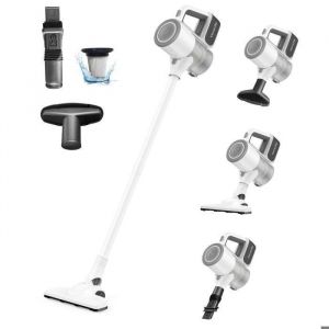 VersLife S6 Aspirateur Balai sans Fil Aspirateur sans Fil Puissant 30Kpa avec 35 Min dAutonomie pour Les Poils Tapis Sols