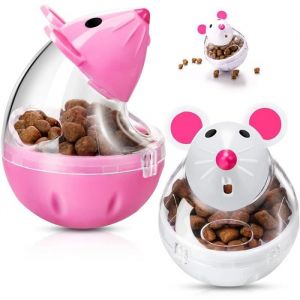 Jouet ChatMangeoire Interactivepour Chat Boule de Nourriture Gobelet &agrave; Nourriture de Sourispour Chat Boule de Jouet de