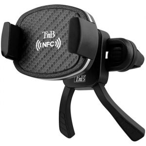 Support de smartphone - TNB - NFC premium - Noir - Aluminium - T&ecirc;te rotative 360&deg;