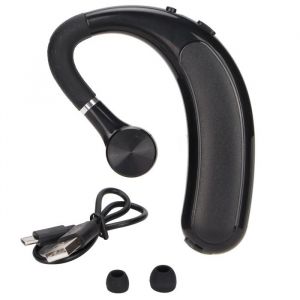 Oreillette Bluetooth Appels mains libres haute définition Casque sans fil Bluetooth 5.2 avec crochet doreille pour la conduite