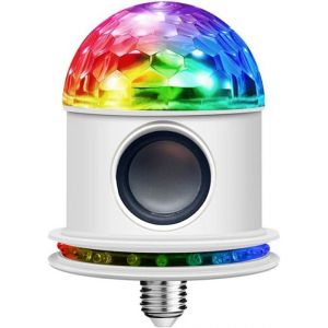 Smart LED musique ampoule E27 Haut-parleur Bluetooth RGB à ampoule De Couleur Avec Changement Télécommande Audio (A)