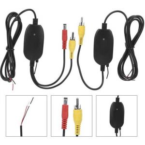 VINGVO Émetteur de caméra de recul Accessoire de kit de récepteur démetteur vidéo sans fil 2.4G RCA pour caméra de recul de