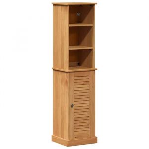 Ensemble de mobilier de salle de bain en bois de pin - vidaXL - Marron et Marron Miel - Bois de pin massif
