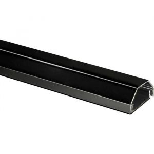 Goulotte de câble - MY WALL - HZ3-11L - Aluminium - Noir - 110 x 3.3 x 1.8 cm