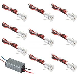 Mini Spot Encastrable LED Spot Encastrable Plafond Encastrable Eclairage Blanc Chaud Plafonnier pour Cuisine Escalier Vitrine