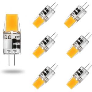 Ampoule G4 LED AC/DC 12V 5W Lampes LED G4 Blanc Chaud 3000K Lot de 6Warm White 3000k5W