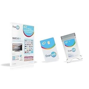 Module + carte FRANSAT - FRANSAT - Tuner satellite int&eacute;gr&eacute; - PCMCIA - Noir - HD