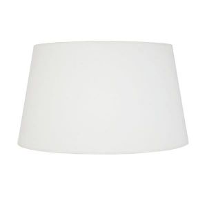 TAMBOUR 50-Abat-jour conique tissu tambour écru 1 ampoule E27 Style: urbain D50xH30cm