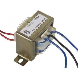 TRANSFORMATEUR CHASSIS OUVERT 12VA 2 X 12V 500MA