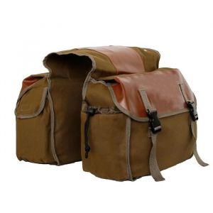 Accessoire véloSac de selle en cuir pour moto sacoche étanche en toile pour cycles nouvelle collection- Chocolat[A7]