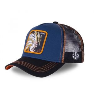 Capslab - CAPSLAB Casquette Trucker Dragon Ball Z San Goku Bleu et Noir
