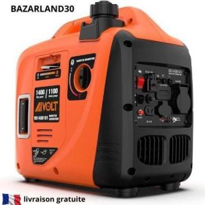 Groupe Électrogène - BAZARLAND30 - 1400W - Silencieux - Prises AC 230V/DC 12V/USB - Portable