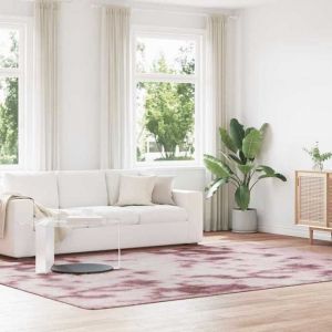 vidaXL Tapis Shaggy &agrave; poils longs rose poudr&eacute; 240x340 cm polyester tapis tapis de chambre tapis moderne tapis de salon 4102857