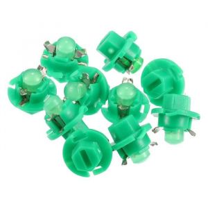 X AUTOHAUX 10Pcs DC 12V T5 B8.4D Voiture LED Tableau Bord Ampoule Lumi&egrave;re verte