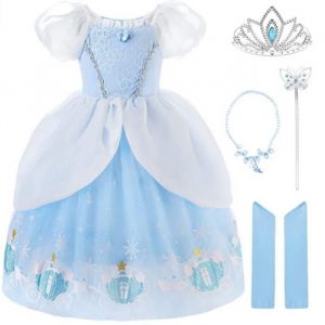 Fleur Princesse D&eacute;guisement Filles Carnaval Tulle Robe  Cosplay Halloween Carnaval Costumes No&euml;l F&ecirc;te Enfants