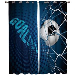 Rideau Occultant - Sport - Football - Isolant Thermique - Phonique - 60x160cm x 2pcs