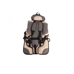 Garosa Si&egrave;ge dauto pour tout-petit Si&egrave;ge dauto pour b&eacute;b&eacute; portable &Eacute;largir &Eacute;paissir Stable S&eacute;curitaire moto pour Beige et Gris