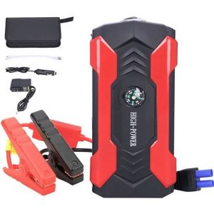 MAGICFOX Booster Batterie Voiture - 600A 15000mAh - Jump Starter (Jusquà 60L Essence/3.0L diesel) avec Charge Inverse et Lamp LED