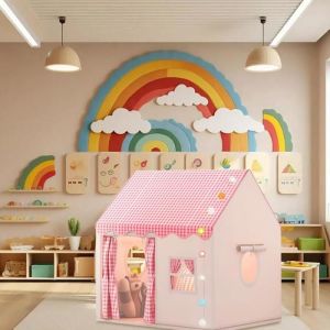 MIPAN.Tente Pour Enfant Dint&eacute;rieur - Tente Pour Enfant Fille - Tente Pour Enfant Pas Cher - Tente Pour Enfant Interieur/ex - Rose