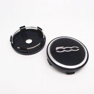 Lot de 4 enjoliveurs de roue 60 mm pour Fiat 500 couvercle anti-poussière emblème pour Punto Stilo Bravo Ducato Freemont 12~4014