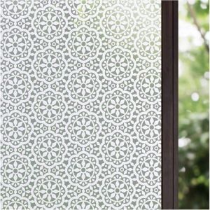 30x300cm Film Fen&ecirc;tre Anti Regard Electrostatique Adh&eacute;sif Occultant Intimit&eacute; Film Vitrage Verre D&eacute;poli Givr&eacute; D&eacute;coratif pour Salle