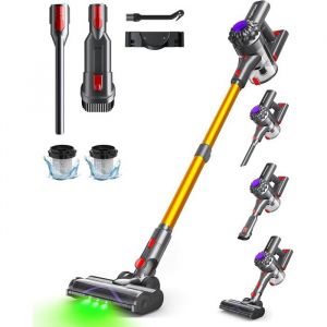 V15 Aspirateur Balai Sans Fil35Kpa Aspirateur Sans Fil6-En-135 Minutes DAutonomie Avec Batterie AmoviblePour Le Nettoyage