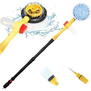 Brosse Telescopique Toiture Avec Poignée LongueBrosse De Lavage De Noiture Rotative À 360°Kit Lavage De Voiture À Mousse Automat