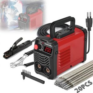 Poste à Souder à Baguette 200 A Poste Portable avec Écran LCD Numérique Onduleur IGBT 220 V avec Démarrage à Chaud