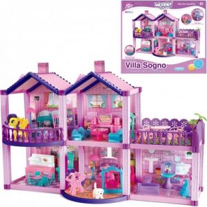 Maison de poupée - WOOPIE - Barbie - 120 pièces - Couleurs vives - 385 cm de hauteur