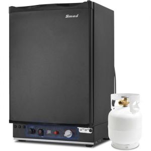 Smad Frigo Gaz-40L-Frigo Trimixte-12V 220V Gaz Camping Car-Réfrigérateur Camping Gaz-pour Camping-Car