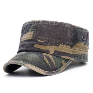 Casquette - Camouflage Militaire - Coton Délavé - Ajustable - Mixte - Printemps/Été