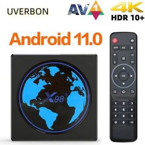 Android TV Box - TV Box X98mini Android 11.0 2G+ 16G 5G double bande Smart WiFi bluetooth 4K HD 100m Amlogic S905W2 Quad Core 1