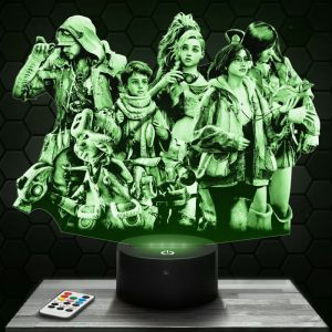 Lampe 3D - Monster Hunter Wilds - Jouet Figurine Cadeau Monster Hunter Wilds - Veilleuse Led Tactile avec socle au choix