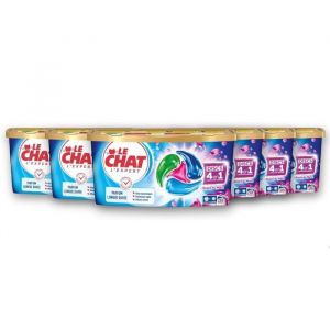 Capsules de Lessive - LE CHAT - LExpert 4en1 - Parfum Ros&eacute;e du Matin - Sans Conservateurs