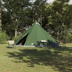 Tente - Tipi verte - 12 personnes - Imperm&eacute;able - 560x560x300 cm