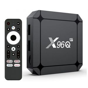 Box TV Android 14.0 2025 X96Q 2 Go De RAM 16 Go De ROM Wi-Fi 6 4K/1080P Android RK3518 Quad-Core 24 Ghz/5 Ghz USB 3.0