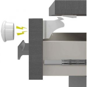 Serrure Magn&eacute;tique de Bloc Porte Securite Bebe Securite Placard Enfant Avec 4 Serrures et 1 Cl&eacute;s Bloque Porte B&eacute;b&eacute; Invisi