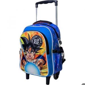 DRAGON BALL Z- TROLLEY-CARTABLE A ROULETTES SCOLAIRE-31X24X15 CM.MATERNELLE.