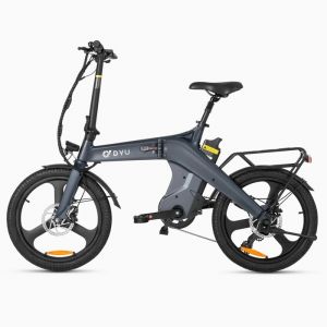 Vélo électrique pliant DYU T1  moteur 250W batterie 36V 10AH capteur de couple cadre en alliage de magnésium 7 vitesses