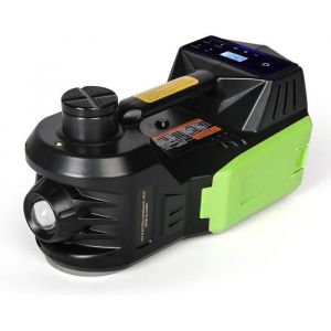 Kit de cric de voiture 4 en 1 12 V 5 T cric &eacute;lectrique pour berlines SUV cric hydraulique au sol