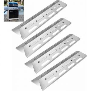 Plaques Diffuseurs Inox 16 Pouces Lot de 4 Compatibles Ultar/Blooma/Outback Pi&egrave;ces Remplacement Barbecue Gaz